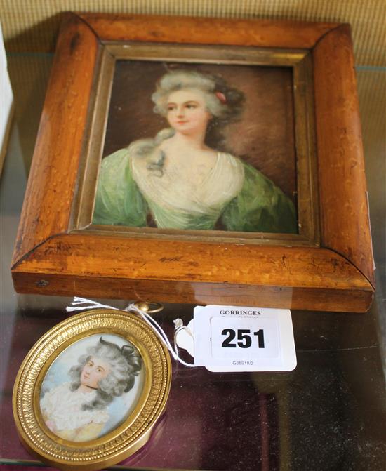 Miniature painting & miniature portrait(-)